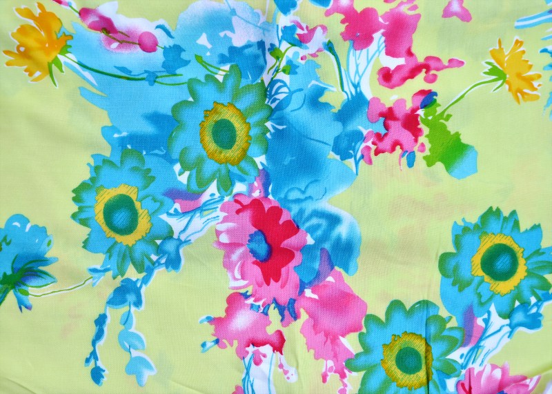 Vải Rayon in hoa