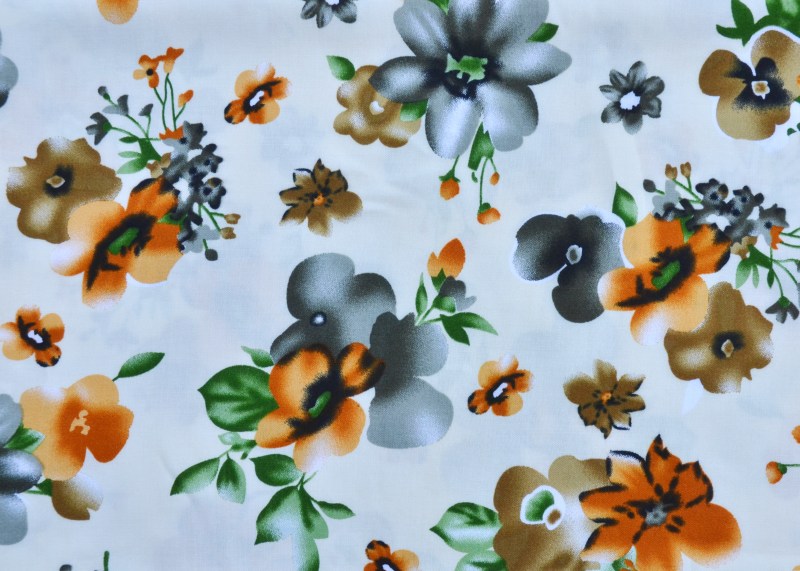Vải Rayon in hoa