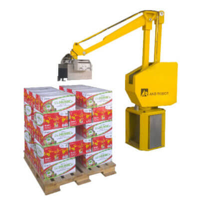 Robot bốc xếp hàng lên Pallet