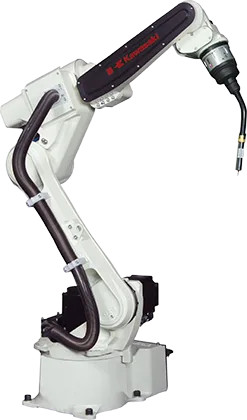 Robot hàn cáp qua cánh tay