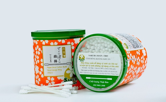 Tăm bông SAKURA xoắn