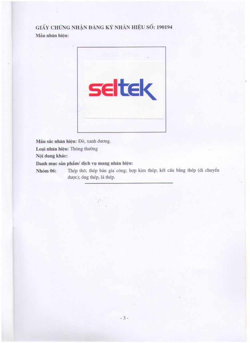 Nhãn hiệu SELTEK
