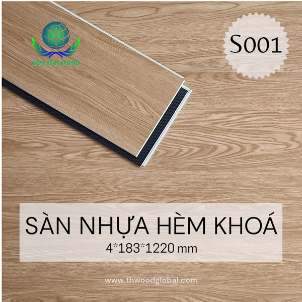 Sàn nhựa hèm khóa S001