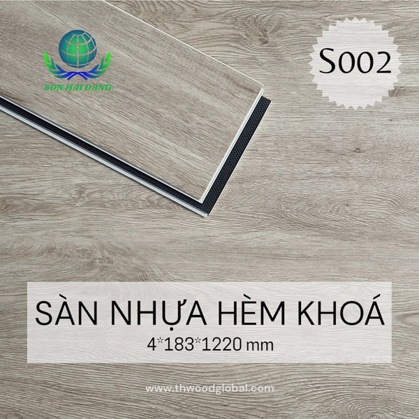 Sàn nhựa hèm khóa S002