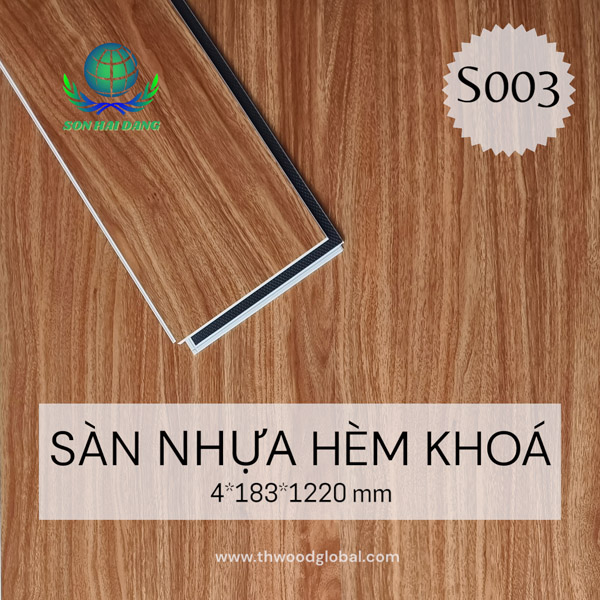 Sàn nhựa hèm khóa S003