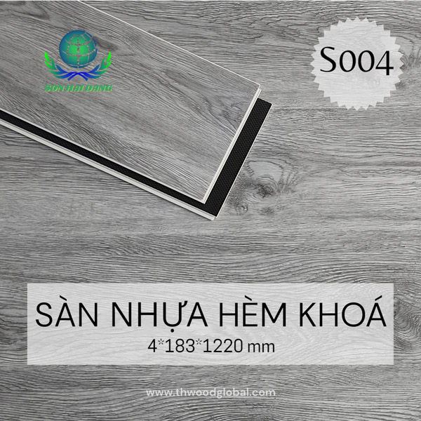 Sàn nhựa hèm khóa S004