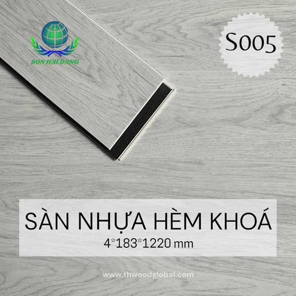 Sàn nhựa hèm khóa S005