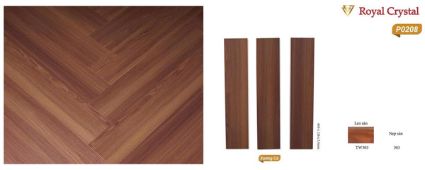 Sàn nhựa xương cá mã P0208