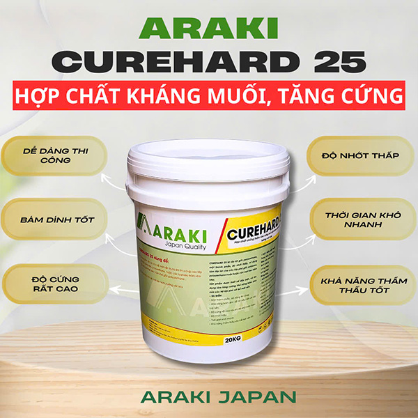 Sản phẩm chống thấm Araki Curehard 25