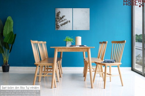 Set bàn ăn Rio tự nhiên