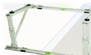 Giá đỡ cục nóng điều hòa trên mái nhà