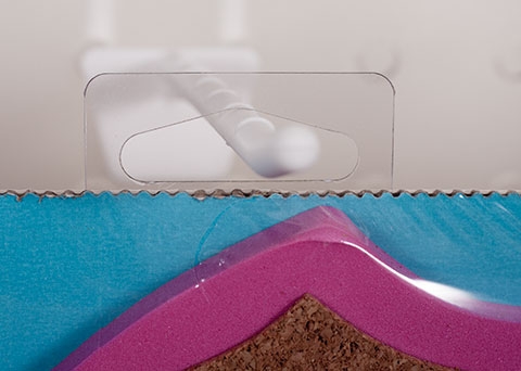 Slot hang tabs