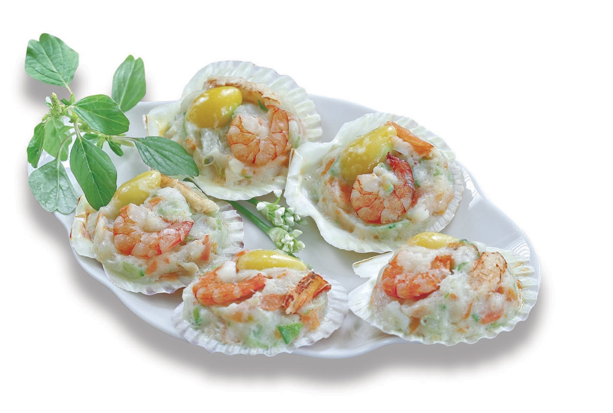Sò điệp nhồi hải sản