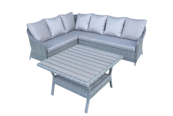 Sofa nhựa giả mây ngoài trời