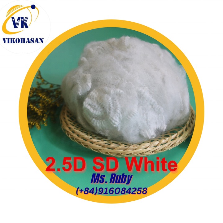 Xơ Micro 2.5D SD trắng