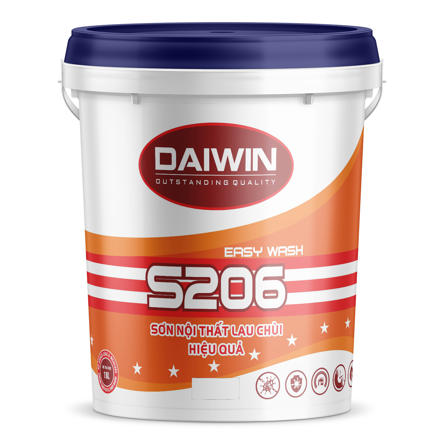 Sơn nội thất lau chùi hiệu quả Daiwin