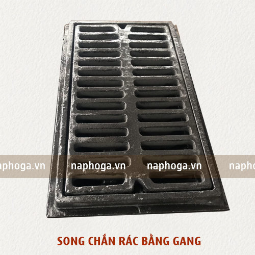 Song chắn rác bằng gang