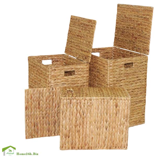 Bộ sọt lục bình hình chữ nhật