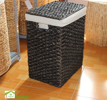 Sọt lục bình tết bím màu đen sang trọng