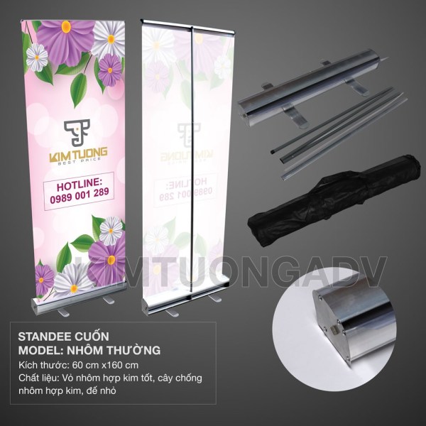 Standee cuốn nhôm thường