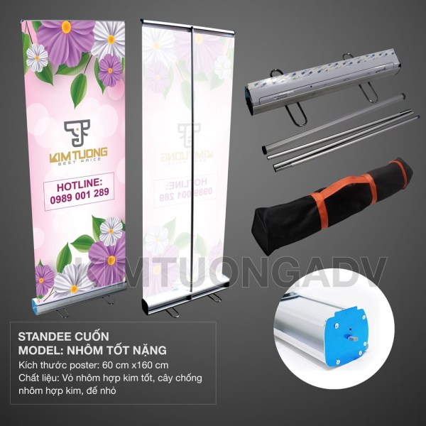 Standee cuốn nhôm tốt
