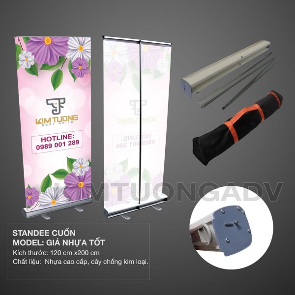 Standee cuốn nhôm tốt