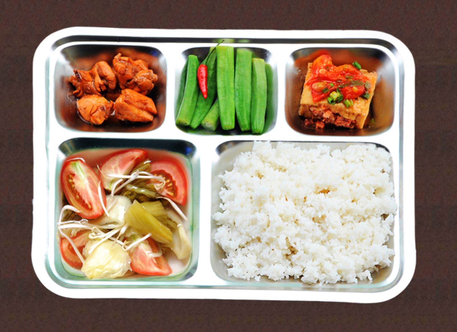 Suất ăn 2 món mặn