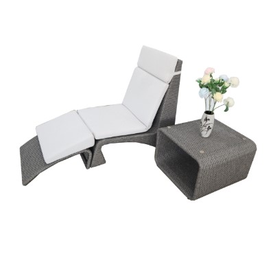Ghế tắm nắng nhựa giả mây PRRL-004 NH