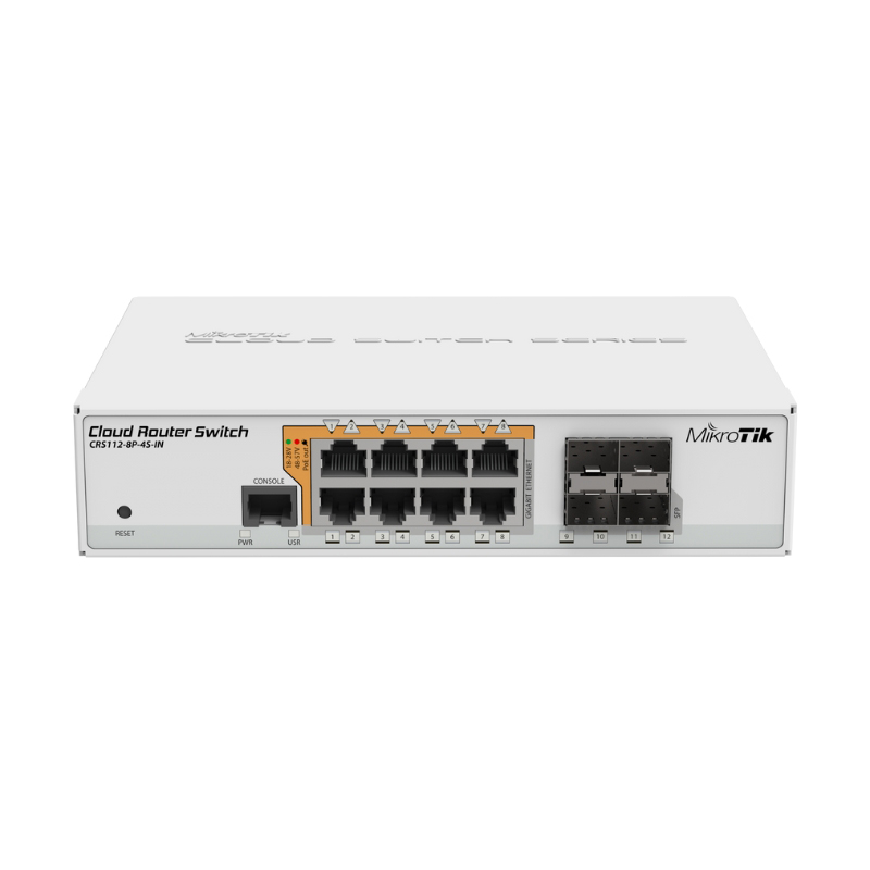 Switch MikroTik CRS112 8P 4S IN