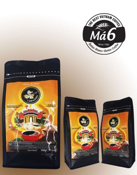 Cà phê T-Dragon Robusta rang xay thượng hạng 500gr