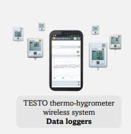 TESTO thermo-hygrometer wireless system Data loggers