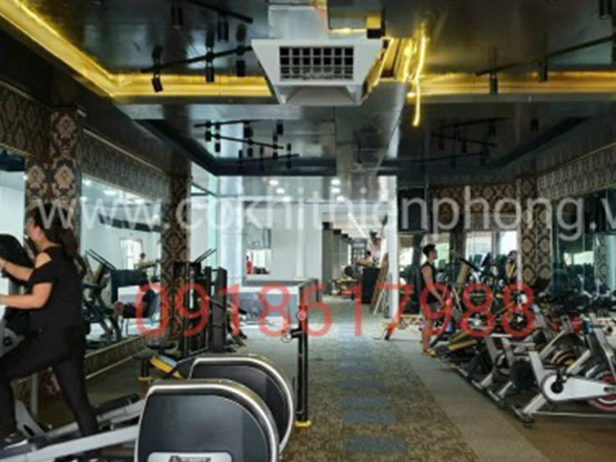 Thiết kế, thi công, lắp đặt, hệ thống làm mát phòng gym