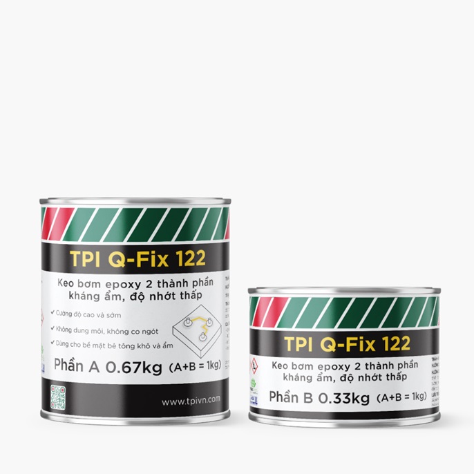 Keo bơm epoxy 2 thành phần kháng ẩm TPI Q-Fix 122