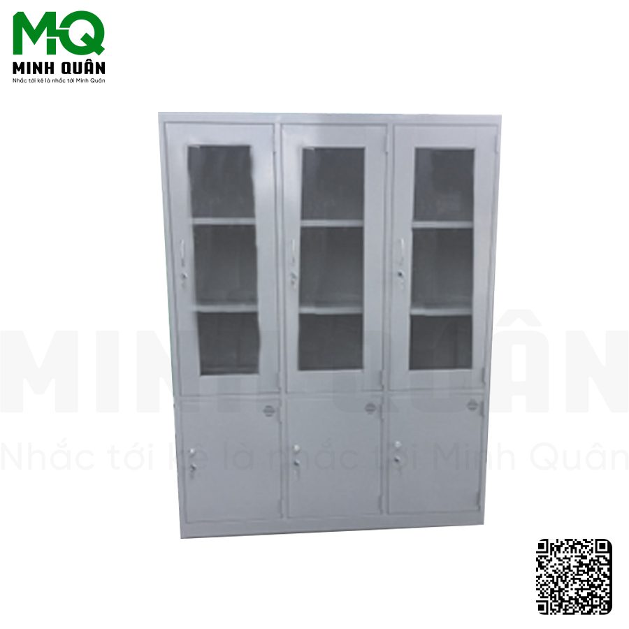 Tủ 3 cánh kính mở, 3 cánh tôn mở