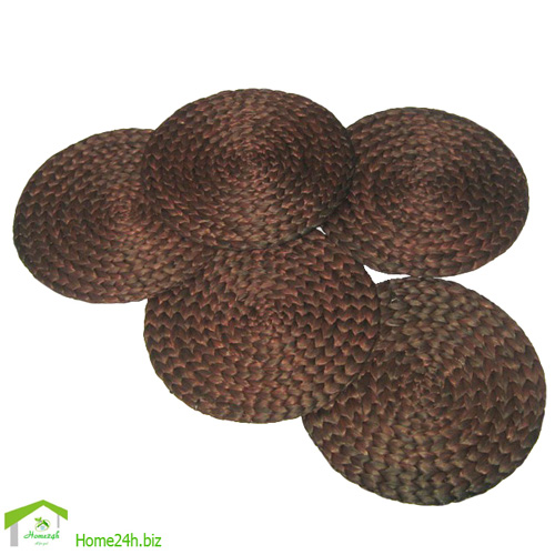 Tấm lót bàn lục bình nâu đậm 30cm