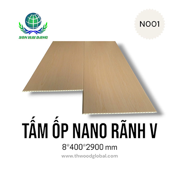 Tấm ốp nano rãnh V N001