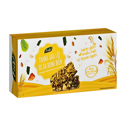 Thanh Gạo Lứt ức Gà Rong Biển 90g/Hộp