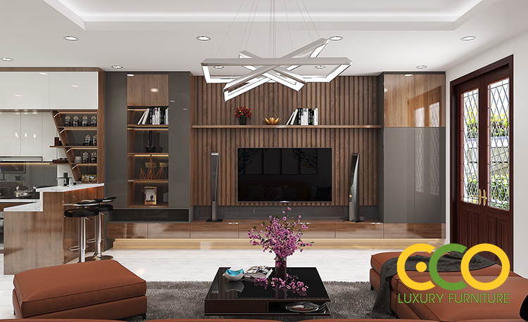 Thiết kế nội thất vách ngăn
