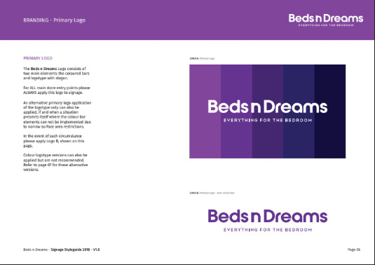 Thiết kế Brand Guideline cho BednDream