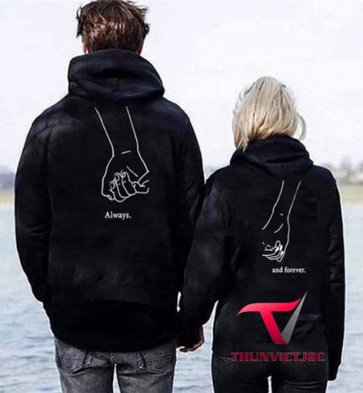Thiết kế và in áo hoodie đôi