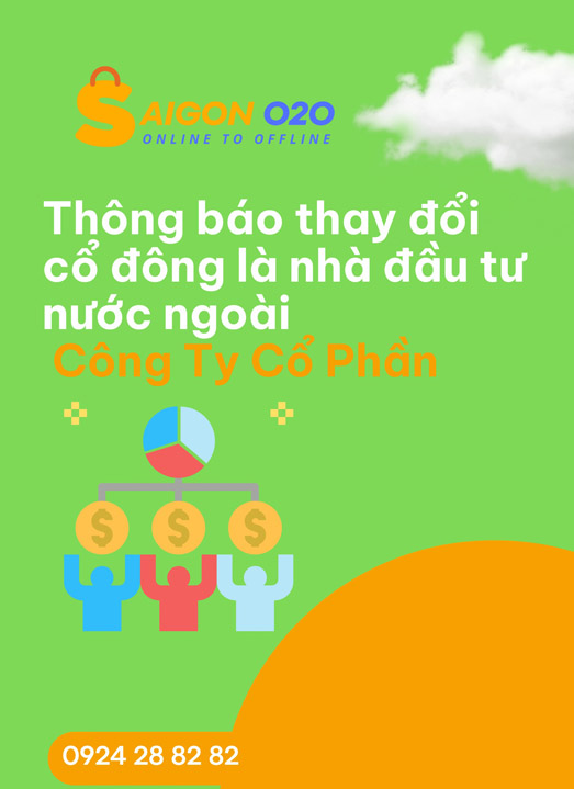 Thay đổi cổ đông là nhà đầu tư nước ngoài của công ty cổ phần