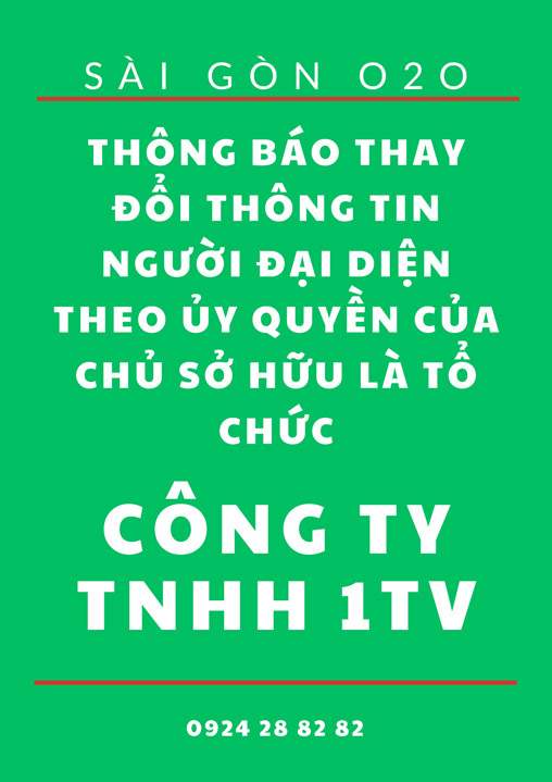 Thay thông tin người đại diện theo ủy quyền của chủ sở hữu