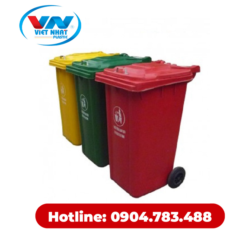 Thùng rác nhựa HDPE 240L