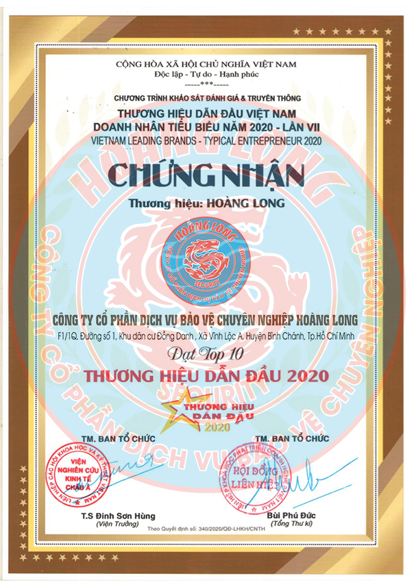Thương hiệu dẫn đầu năm 2020
