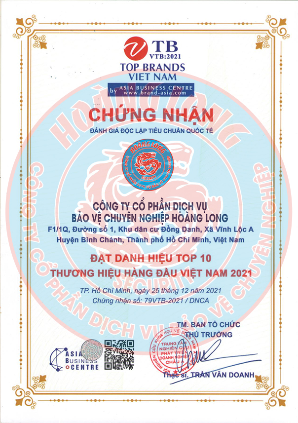 Thương hiệu hàng đầu năm 2021