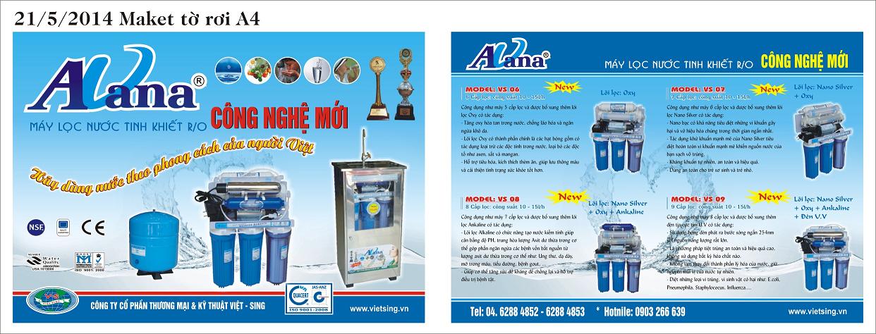 Tờ rơi máy RO