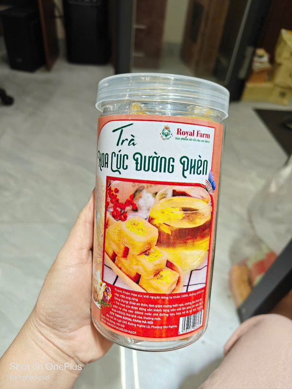 Trà hoa cúc đường phèn