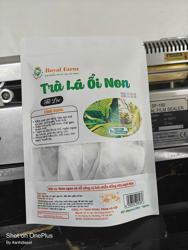 Trà lá ổi non