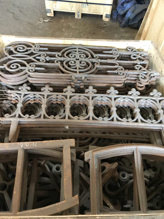 Bộ phận trang trí gang đúc
