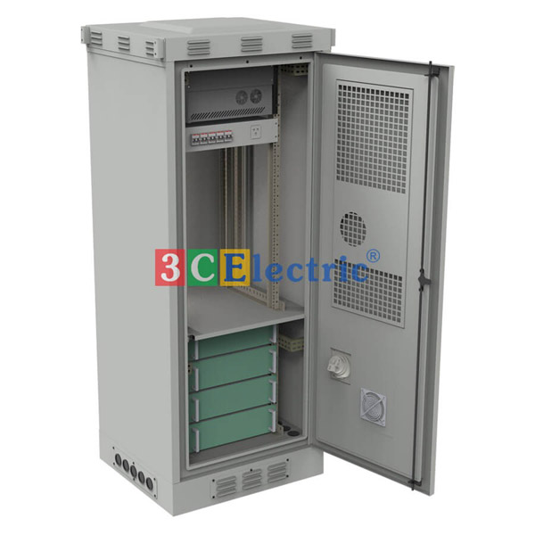 Tủ BTS Outdoor 2 khoang độc lập 3C-OD2050W750D750T30-2